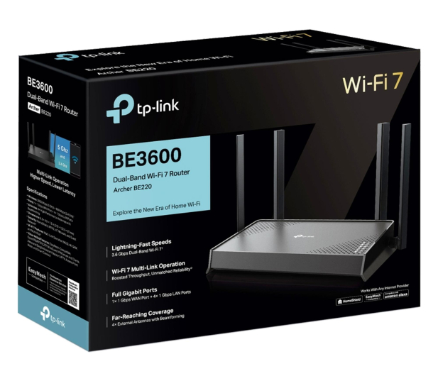 TP-Link Archer BE220 (3600Mb/s a/b/g/n/ac/ax/be) - 1491007 - zdjęcie 4